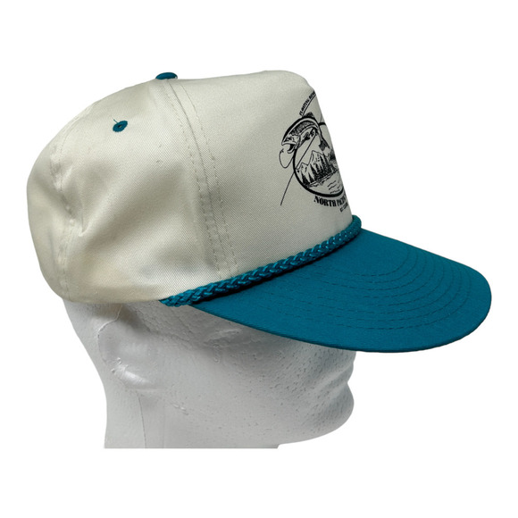 Vintage North Pacific Springs b.c. Canada Floating Resort Cap Rope Hat Snapback - Picture 6 of 13